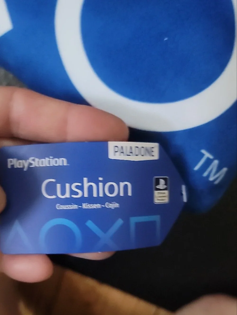 Sony PlayStation Mini Controller Blue and White Cushion